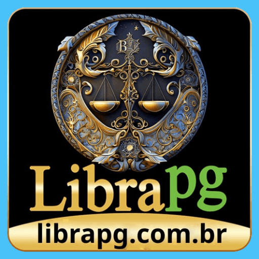 Imagem promocional da LIBRAPG mostrando a plataforma e suas vantagens